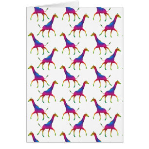 Giraffe de couleur arc-en-ciel