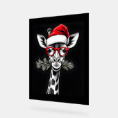 Giraffe de Noël Santa Hat Pajama Cadeau Famille Ma (Angle)