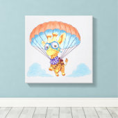 Giraffe de parachute en toile stretch (Insitu (Plancher de Bois))