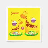 Giraffe de serviettes en papier (Devant)