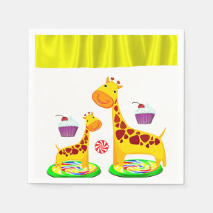 Giraffe de serviettes en papier