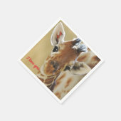 Giraffe de serviettes en papier (Coin)