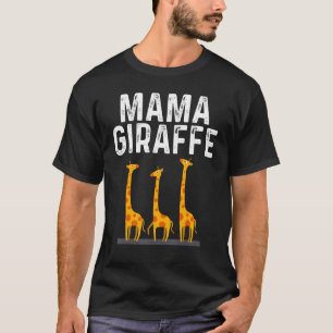 Giraffe Design voor moeders Safari Wildlife Anim T-shirt
