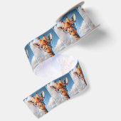 Giraffe die een rode bril draagt lint (Achterkant)