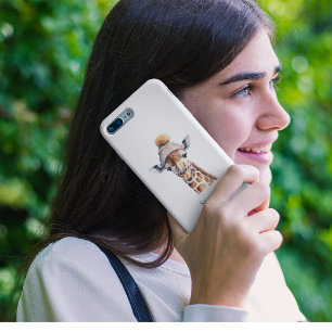 Giraffe die het pet van de winter aanpasbaar Poste iPhone 11 Pro Hoesje