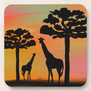 Giraffe dier bier onderzetter