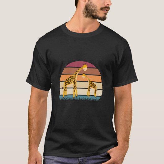Giraffe Dier grappig T-shirt (Voorkant)
