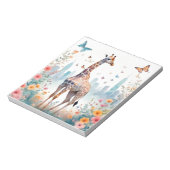 Giraffe Dier Natuur Milieu Stad Kunst Notitieblok (Gedraaid)