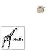 GIRAFFE DIER RUBBER STEMPEL (Gestempeld)