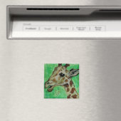 Giraffe Dier Wildlife Art Magnet Magneet (Insitu (Vaatwasser))