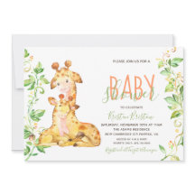 Giraffe Dieren Baby shower