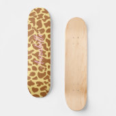 Giraffe Dierenafdrukken - Aangepast Skateboard (Voorkant)