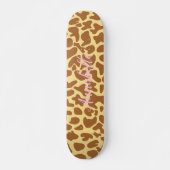 Giraffe Dierenafdrukken - Aangepast Skateboard (Voorkant)