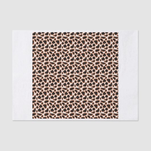 Giraffe Dierenpringspatroon Tissuepapier (Voorkant)