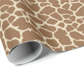 Giraffe - Dierenprinter Tan Brown Design Cadeaupapier (Rol Hoek)