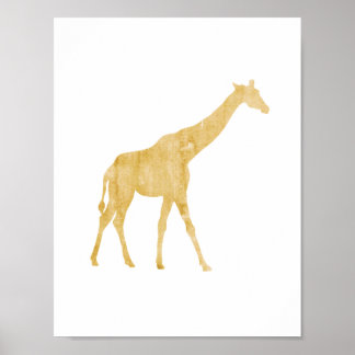 Giraffe, Dierenstijl, Safari-stijl, poster van pad