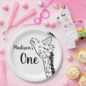 Giraffe dierentuin Wilde Oerwoud Doodle Papieren Bordje (Feest)