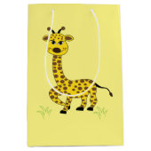 Giraffe Dierlijke Kunst Kinder Schattige Medium Cadeauzakje (Voorkant)