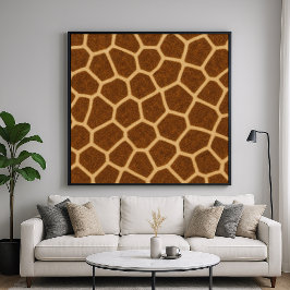 Giraffe Dierpatroon Poster