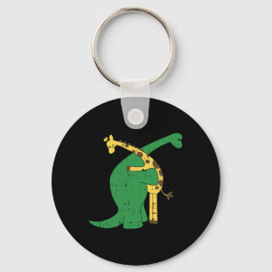 Giraffe Dinosaur Hug Love Dino Animals Safari Hall Sleutelhanger