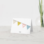 Giraffe d'or, Carte de remerciements de Baby showe (Dos)