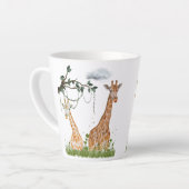 Giraffe Duo Mug – Safari Illustration (Angle gauche)