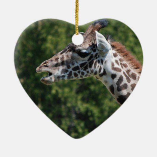 Giraffe Eating Ornament (Achterkant)