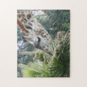 Giraffe Eet Sluiten Legpuzzel (Verticaal)