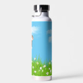 Giraffe en aap met gras waterfles (Rechts)