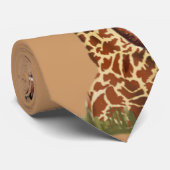 Giraffe- en baby-kus stropdas (Opgerold)