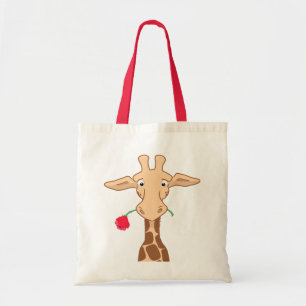 Giraffe en een Tas Roos