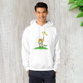 Giraffe en een Zebra Mannen hoodie