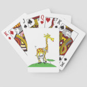 Giraffe en een Zebra speelkaarten (Achterkant)