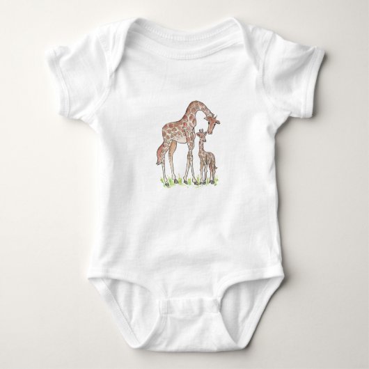 Giraffe en haar kalf romper (Voorkant)