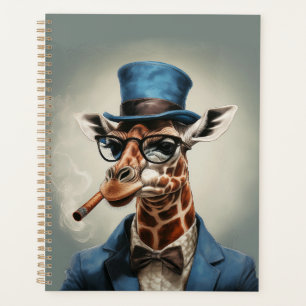 Giraffe en haut du chapeau et de la veste