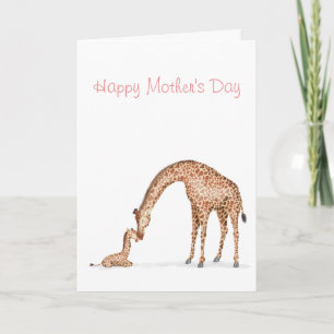 Giraffe- en kalfskaart kaart
