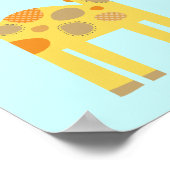 Giraffe en Konijn Poster (Hoek)