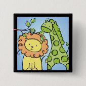 Giraffe en Leeuw Button (Voorkant)
