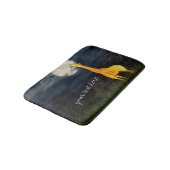 Giraffe en maan | Aangepaste badmat (Gekanteld)