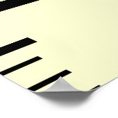 Giraffe- en palmboomgroeigrafiek poster (Hoek)