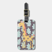 Giraffe en wolken bagagelabel (Voorkant verticaal)