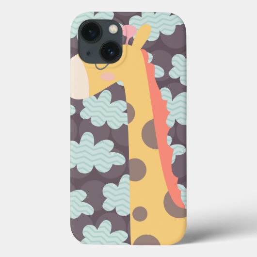 Giraffe en wolken Case-Mate iPhone case (Achterkant)