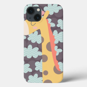 Giraffe en wolken iPhone 13 hoesje