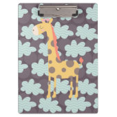 Giraffe en wolken klembord (Voorkant)