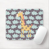 Giraffe en wolken muismat (Met muis)