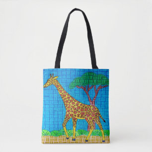Giraffe (enkel) - Totaal Draagtas