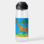 Giraffe (enkel) - Waterfles (Achterkant)
