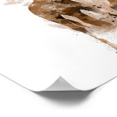 GIRAFFE ET BÉBÉ - Poster (Coin)