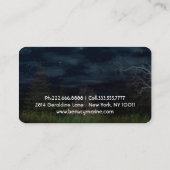 Giraffe et Lune | Cartes de visite personnalisés (Dos)