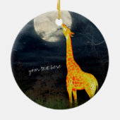 Giraffe et Lune | Décoration personnalisée (Dos)